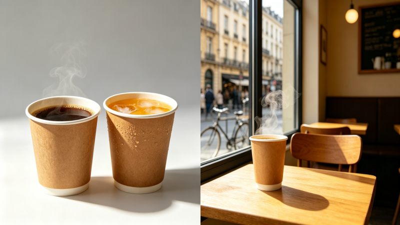Food-Grade Kraft Paper Cup Fans