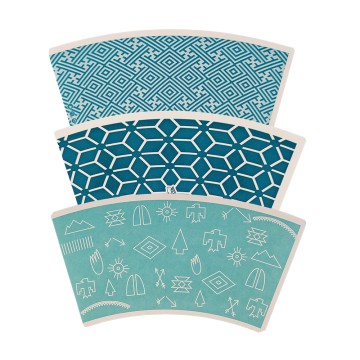 Raw Material For Paper Cup Single Double Pe Coated Customized Logo Printing Fan For Paper Cup