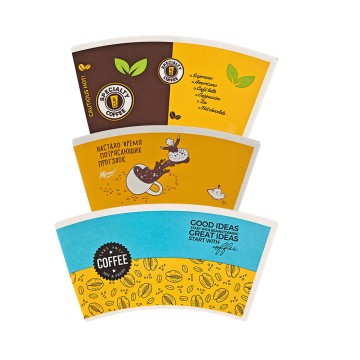 Die-Cutting Flexography Printing Paper Cup Fan for Making Paper Cup With Exquisite Patterns