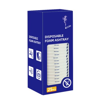 Practical Disposable Cigarette Ashtray No Cleaning Odor Absorption Ash Holder